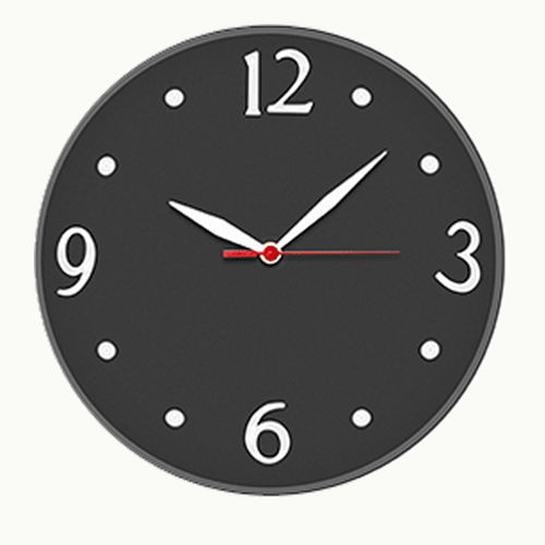Relógio de Parede Silencioso Redondo Quartz 30cm