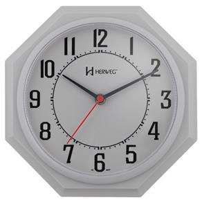 Relógio de Parede Tradicional Herweg Cinza 6117-24