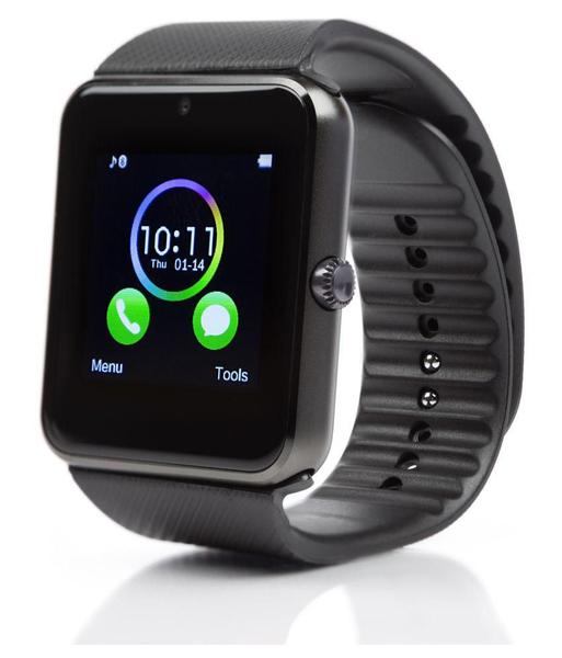 Relogio de Pulso Gt08 Inteligente Bluetooth Android 3g Smartwatch Telefone Calendário Chip Ligações Academia Anti Perda
