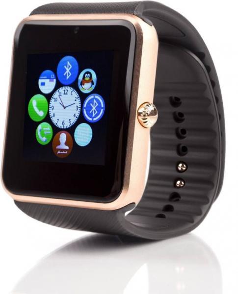 Relógio de Pulso Smartwatch Gt08 Bluetooth Touch Câmera Android Celular Chip Sim Chamadas Passômetro Sono + Fone Ouvido I7 Hbq Branco