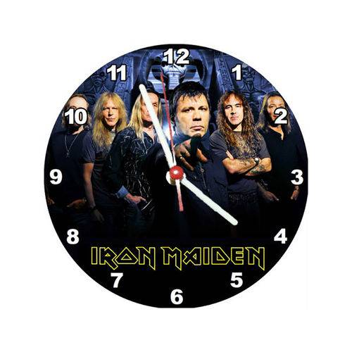 Tudo sobre 'Relógio Decorativo Iron Maiden'