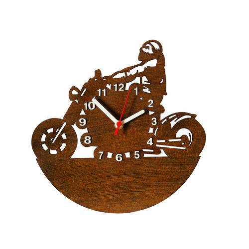 Tamanhos, Medidas e Dimensões do produto Relógio Decorativo - Modelo Motoqueiro - ME Criative