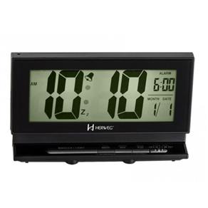 Relógio Despertador Digital Calendário Alarme Herweg 2946