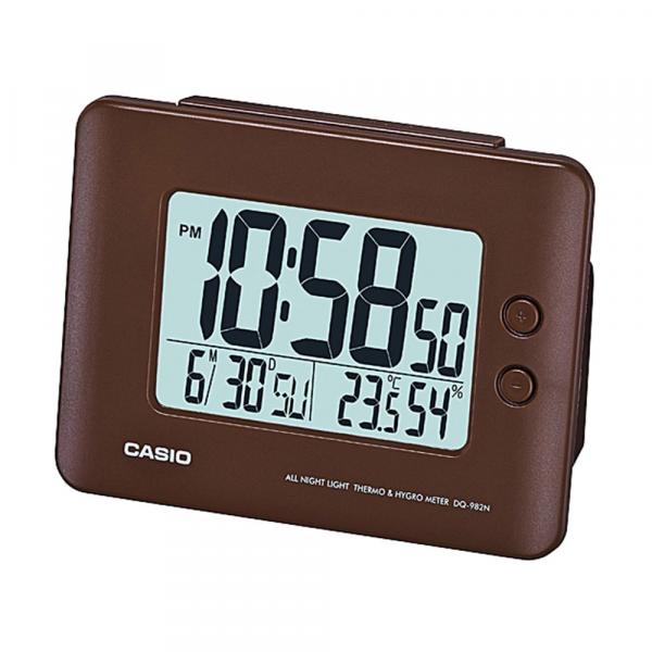 Relógio Despertador Digital Casio C/ Calendário e Termômetro DQ-982N-5DF - Casio*