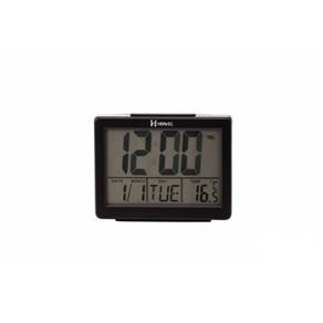 Relógio Despertador Digital Preto com Temperatura