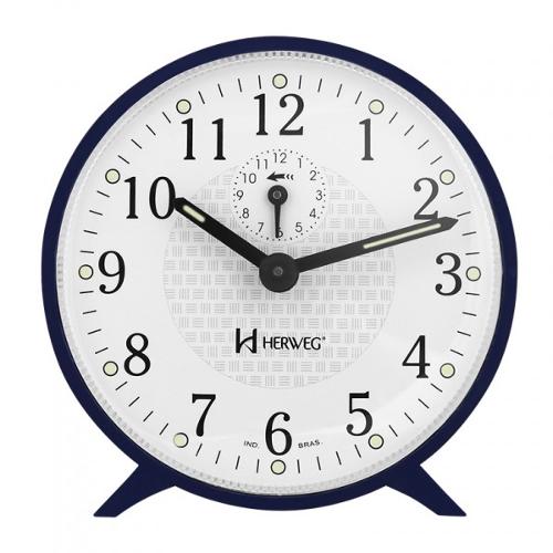 Relógio Despertador Mecânico Clássico Herweg 2220-11