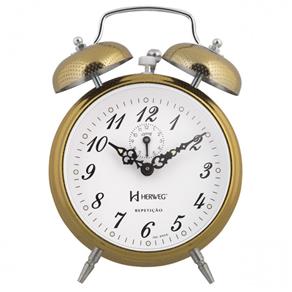 Relógio Despertador Mecânico Clássico Herweg 2380-208