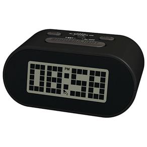 Relogio Despertador Plastico 10,9X8X5,1Cm Btc - Preto