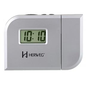 Relógio Despertador Projetor Herweg 8009-070 - Cinza