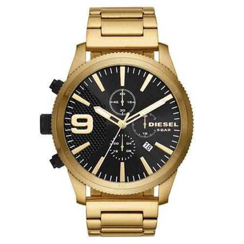 Relógio Diesel Masculino Black And Gold Dourado DZ4488-1DN
