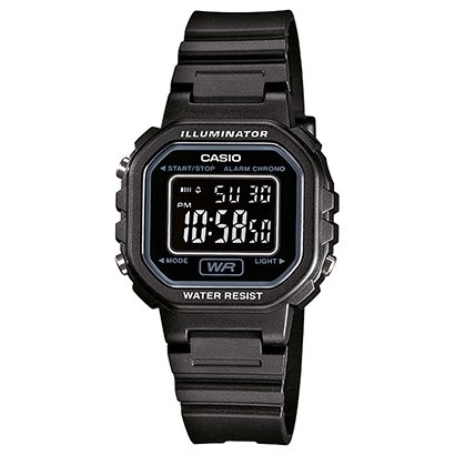Relógio Digital Casio LA-20WH-1BDF Feminino