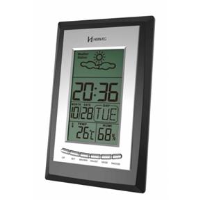 Relogio Digital Despertador com Termometro Medidor de Temperatura e Umidade e Previsão do Tempo Herweg Profissional