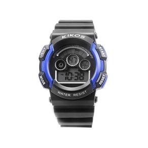 Relógio Digital Kikos Unissex Azul RK01 Resistente à Água (RK01AZ)