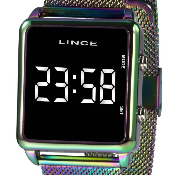 Relógio Digital Led Lince Feminino MDT4619L BXQX Colorido