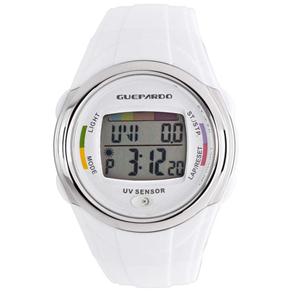 Relógio Digital Unissex Guepardo Master White UV OE0400 - Branco