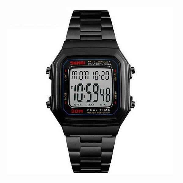 Relógio Digital Unissex Skmei -1337- Preto