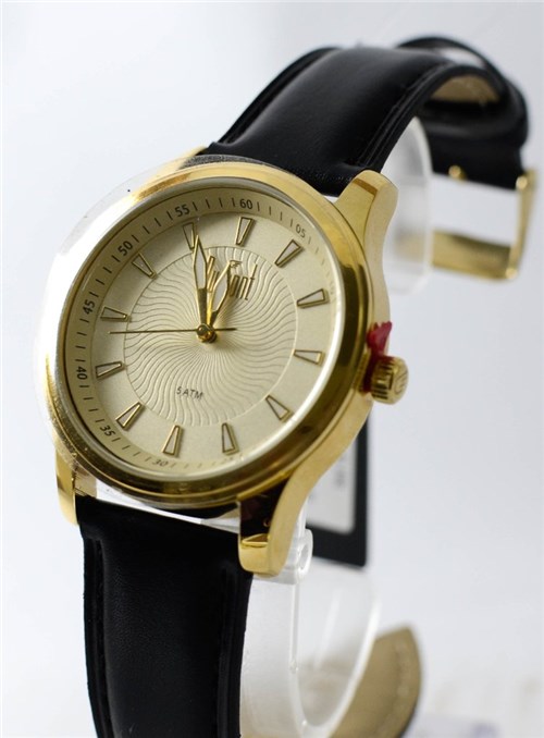 Relógio Dumont Du2036Lrw/2D Dourado (Preto, Dourado)