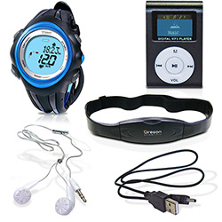 Tudo sobre 'Relógio Esportivo Digital C/ Monitor Cardíaco SE 300 - Oregon Scientific + MP3 Player 4 GB - DLK Sports'