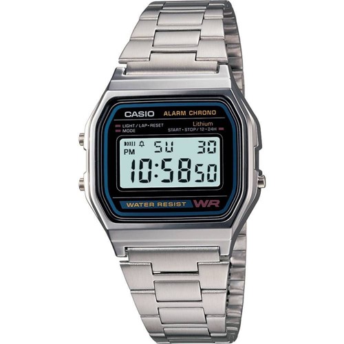 Relógio Esportivo Masculino Digital Casio A158WA-1DF