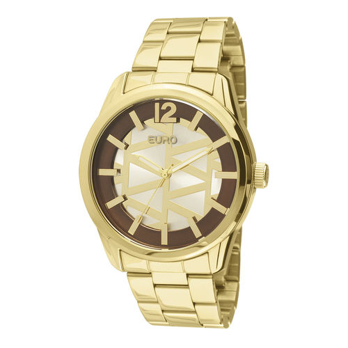 Relógio Euro Feminino Triangular Dourado - Eu2036lyb/4k