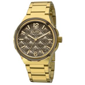 Relógio Euro Matelassê Dourado - EU2039IP/4K EU2039IP/4K
