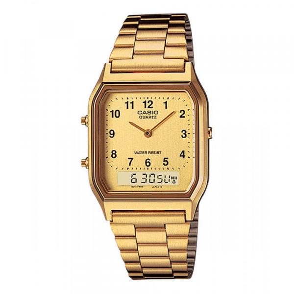 Relógio Feminino Anadigi Vintage Dourado - Casio