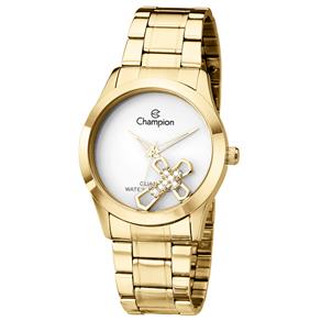 Relógio Feminino Analógico Champion CH25909H - Dourada/Branco