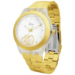 Relógio Feminino Analógico Condor New KX85478G - Dourado