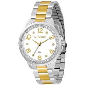 Relógio Feminino Analógico Lince Fashion LRTJ035L B2SK - Prata e Dourado