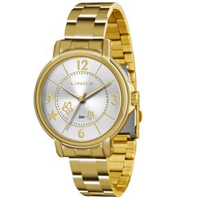 Relógio Feminino Analógico Lince Pulseira em Aço 3ATM LRG4320L S2KX - Dourado