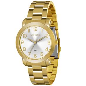 Relógio Feminino Analógico Lince Pulseira em Aço 3ATM LRG4319L S2KX - Dourado