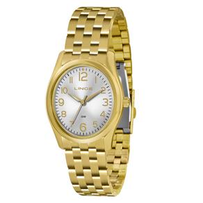 Relógio Feminino Analógico Lince Pulseira em Aço 3ATM LRG4321L S2KX - Dourado