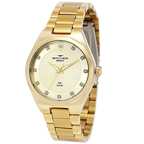 Relógio Feminino Backer Analógico 12007145F - Dourado