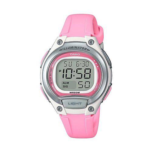 Relógio Feminino Casio Digital Esportivo 50atm Lw-203-4avdf