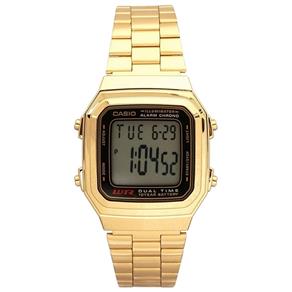 Relógio Feminino Casio Digital Vintage - A178wga-1adf - Dourado