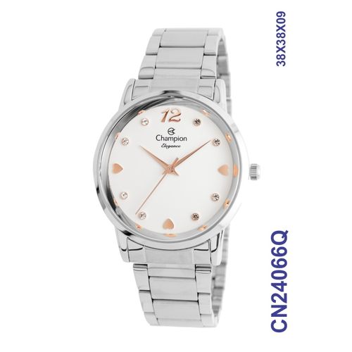 Relógio Feminino Champion Elegance Prata Cn24066q
