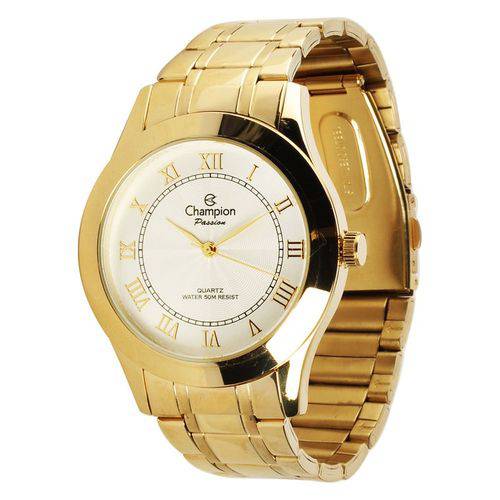 Tamanhos, Medidas e Dimensões do produto Relógio Feminino Champion Passion Dourado Fundo Prata CH24544H