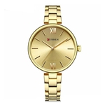 Relógio Feminino Curren Analógico C9017L Dourado