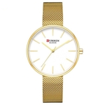 Relógio Feminino Curren Analógico C9042L - Dourado