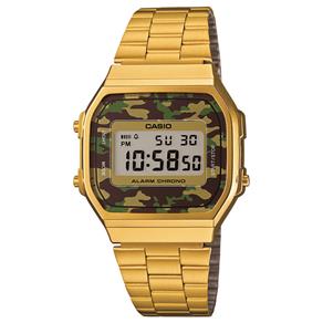 Relógio Feminino Digital Casio A168WEGC-3DF - Dourado