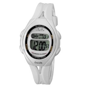 Relógio Feminino Digital Cosmos OS48489B - Branco