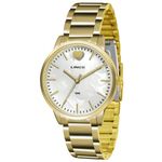 Relogio Feminino Dourado Lince Fundo Madreperola LRG611L B1K