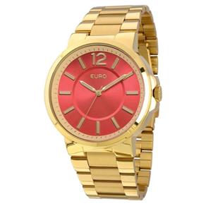 Relógio Feminino Euro Analógico - EU2035LXM/4R - Dourado/Vermelho