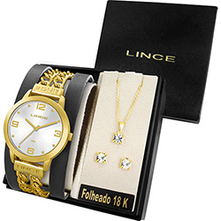 Relógio Feminino Lince Analógico Fashion LRC4240L + Colar e Brincos K662S2PK