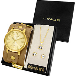 Relógio Feminino Lince Analógico Fashion LRC4233L + Colar e Brincos K654C2TK
