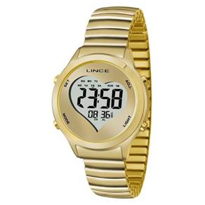 Relógio Feminino Lince Digital Sdph064l Bckx - Dourado