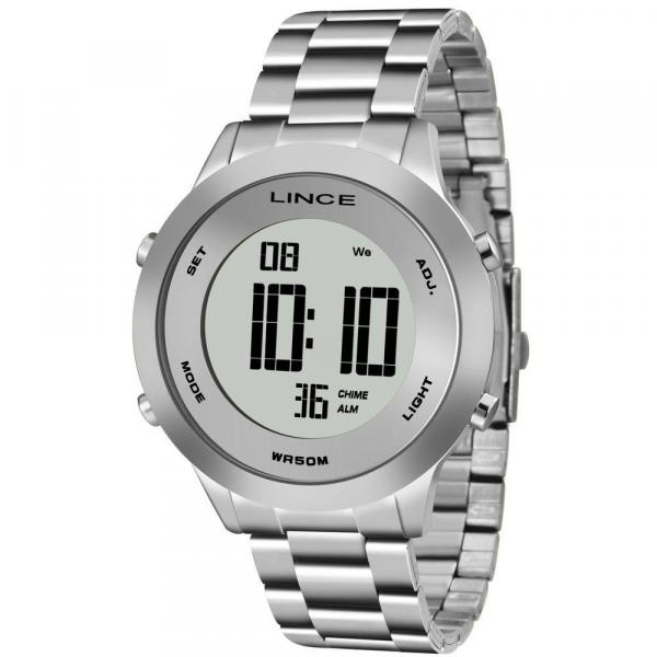 Relógio Feminino Lince Digital Sdph039l S2sx Prata