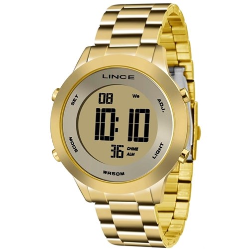 Relógio Feminino Lince Dourado Digital SDPH037LKXKX
