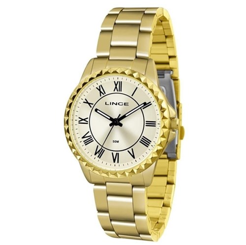Relógio Feminino Lince Dourado LRG4561LC3KX