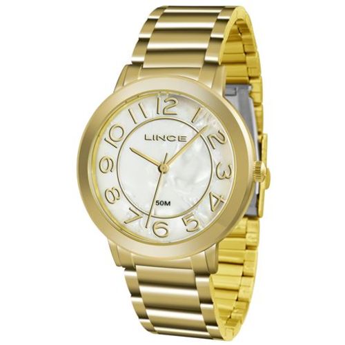 Relógio Feminino Lince Feminino Dourado Lrgh046l B2kx